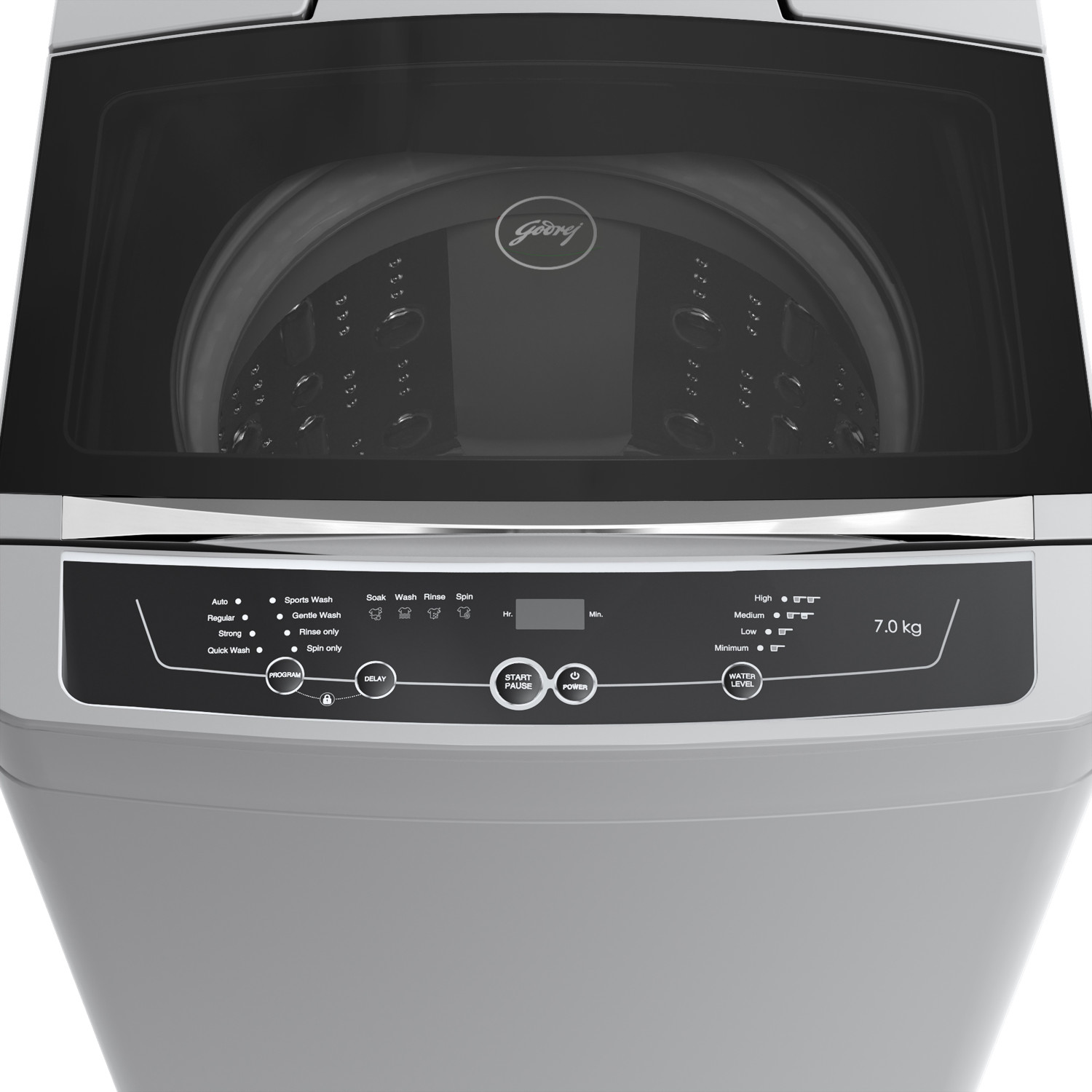 Image of Godrej 7 kg 5 Star With Tidal Wash Technology Washing Machine Fully Automatic Top Load Grey