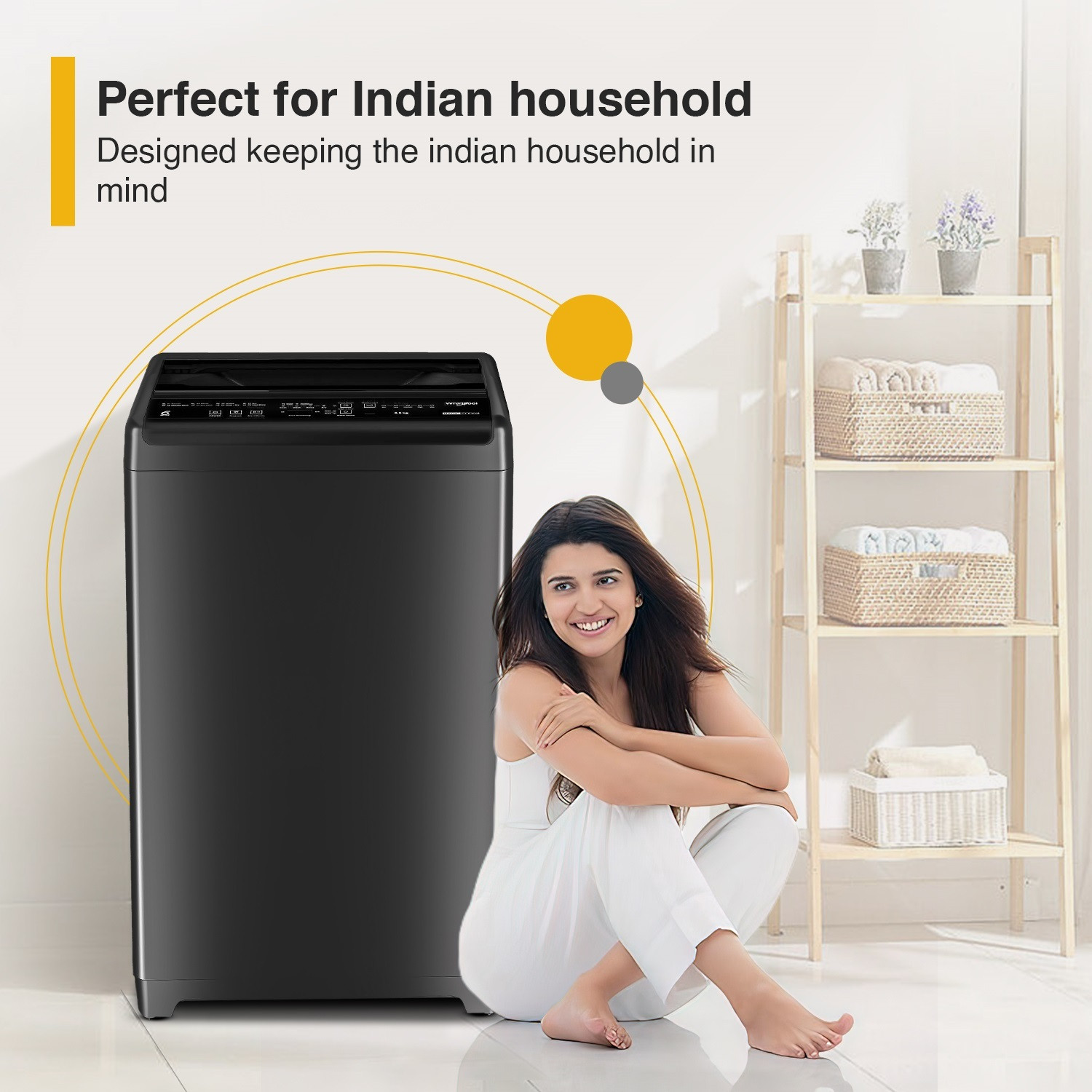 Image of Whirlpool 7.5 kg Magic Clean 5 Star Fully Automatic Top Load Washing Machine Grey