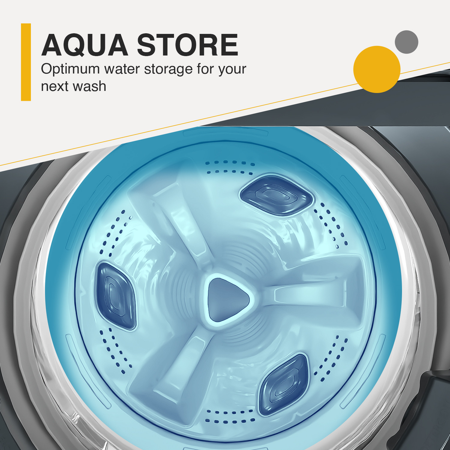 Image of Whirlpool 6.5 kg Magic Clean 5 Star Fully Automatic Top Load Washing Machine Grey