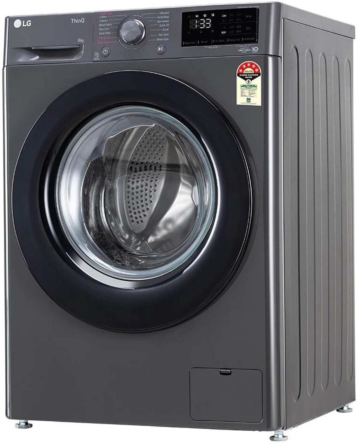 Image of LG 8 kg AI Direct Drive Technology Fully Automatic Front Load Washing Machine Black (FHV1408Z2M)