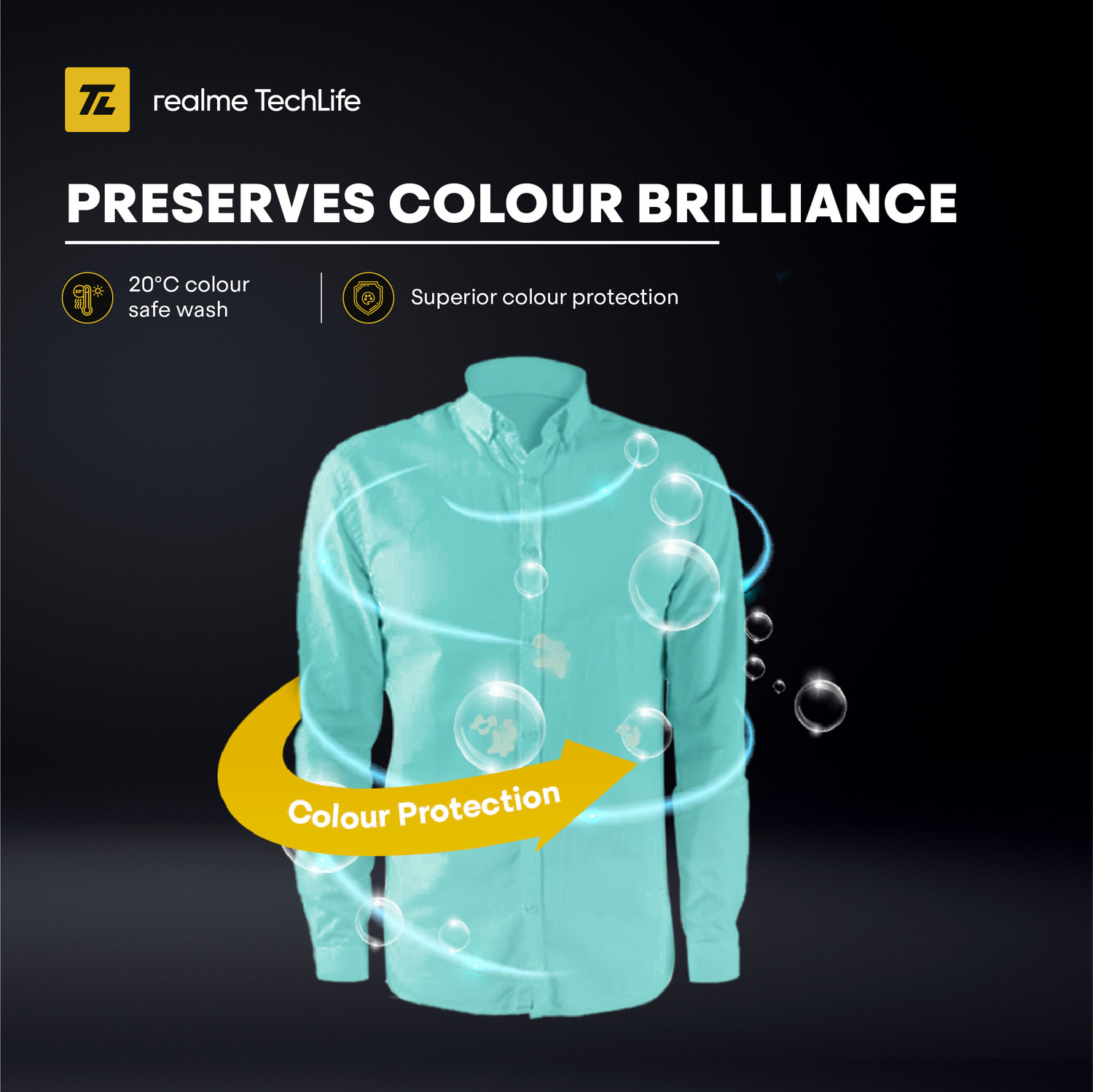 Image of realme TechLife 7 kg 5 Star Power Clean Fully Automatic Front Load Washing Machine with In-built Heater Silver