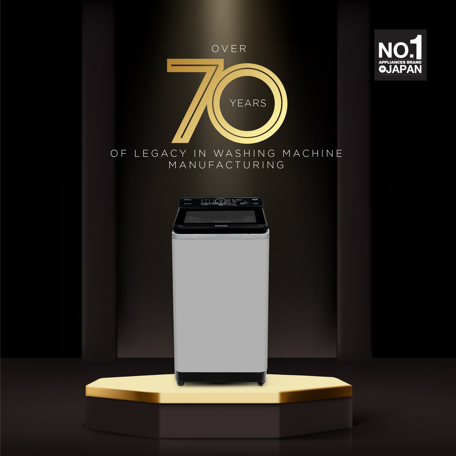 Image of Panasonic 6.5 kg Wi-Fi EnabledSmart Washing Machine Fully Automatic Top Load Grey