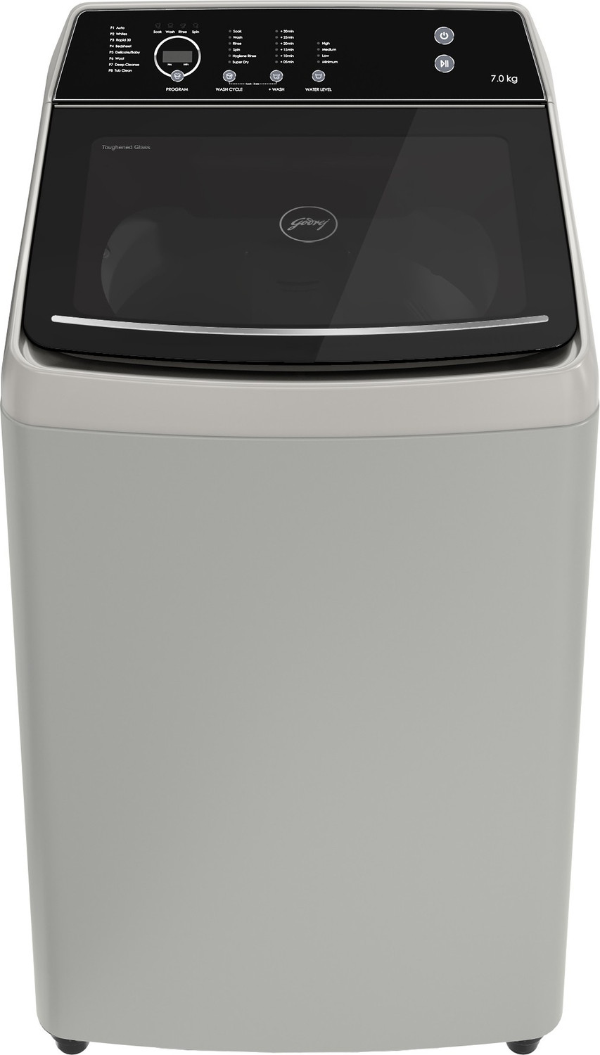 Image of Godrej 7 kg 5 Star With Flexi Wash Technology And Soft-Close Lid Washing Machine Fully Automatic Top Load Silver