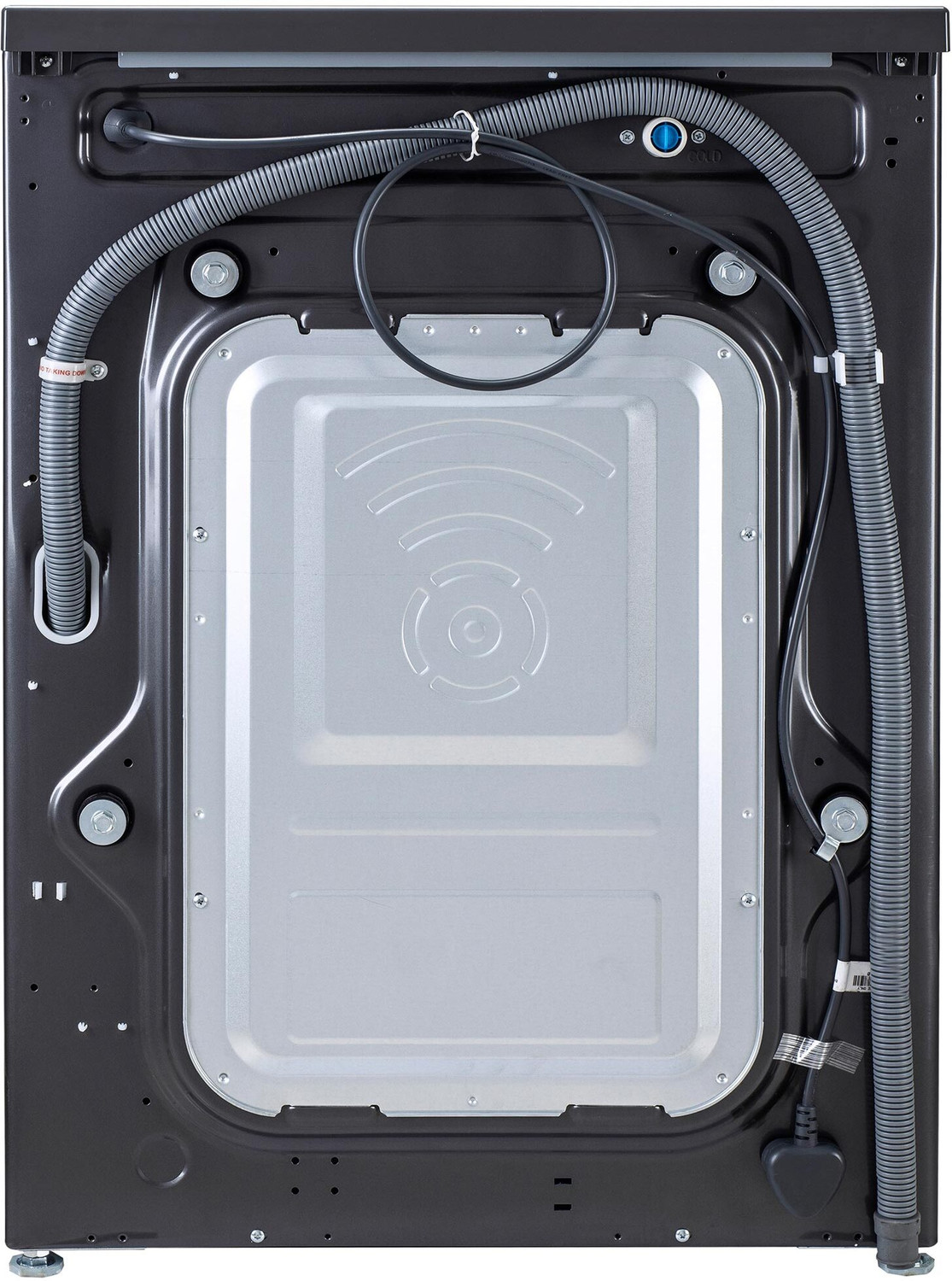 Image of LG 7 kg 5 Star with Steam, Inverter Direct Drive Technology, 6 Motion DD, Touch Panel and 1200 RPM Fully Automatic Front Load Washing Machine with In-built Heater Black, Grey (FHM1207SDM)