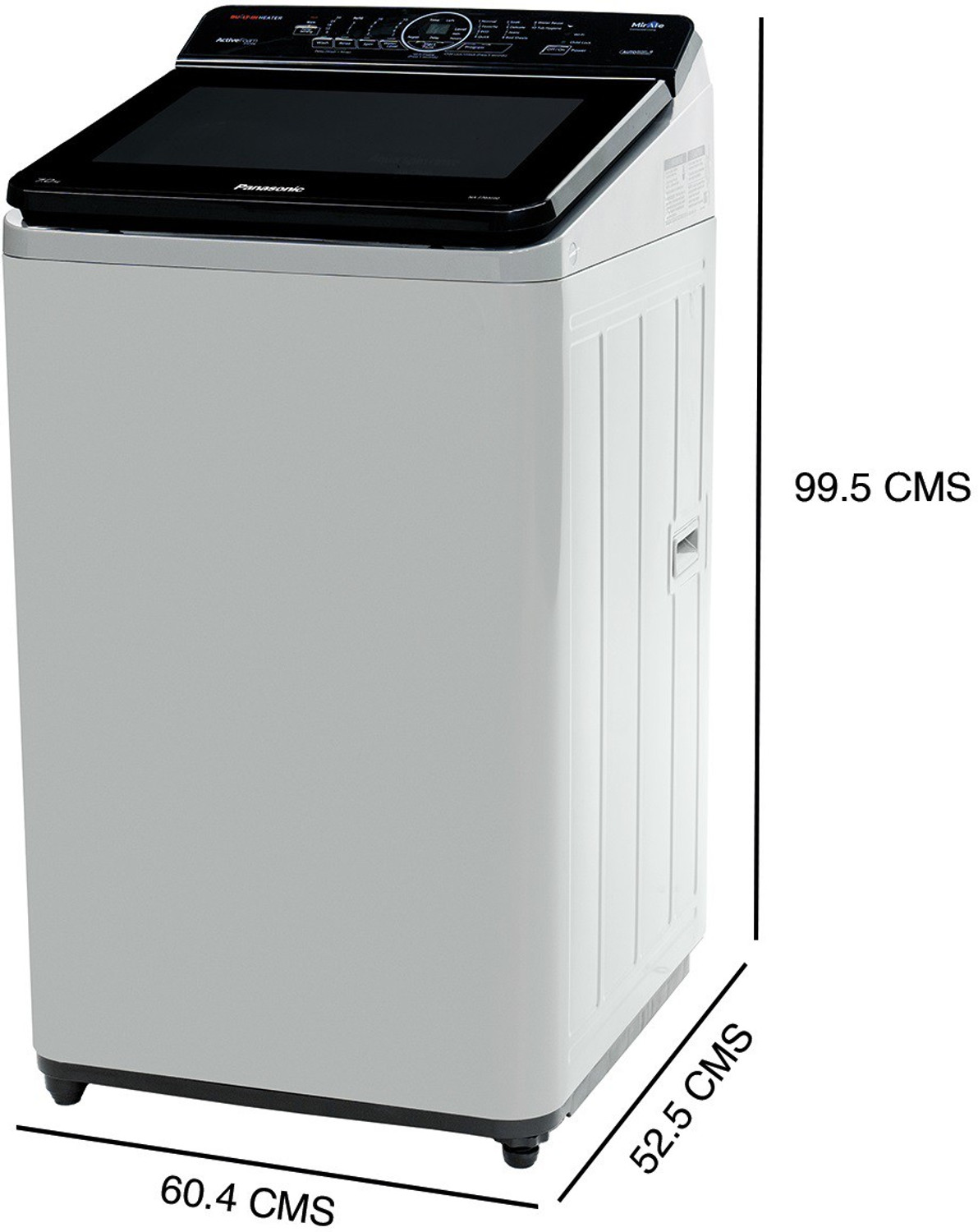 Image of Panasonic 7 kg Wi-Fi EnabledSmart Washing Machine Fully Automatic Top Load with In-built Heater Silver