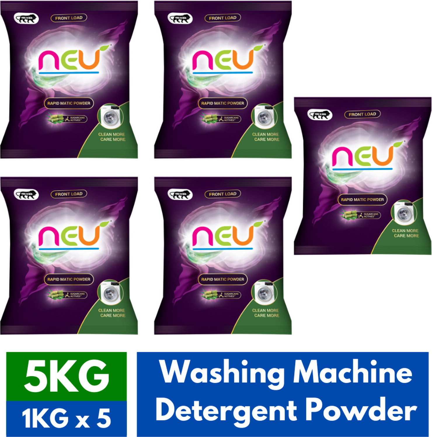 Image of NEU Active detergent 3kg Detergent Powder (Lemon) (3 kg)