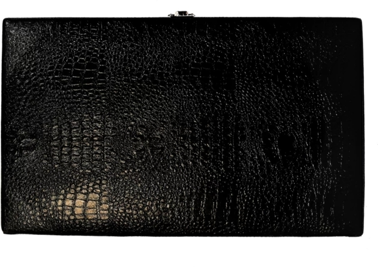Image of WATCHHUT Stylish Black croco watch case /box /organiser for 12 watches Watch Box (Black, Holds 12 Watches)