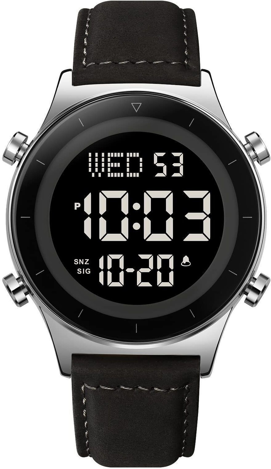 Image of paltinum Elegant Women's Designer Watch with Grey Stylish Dial Analog-Digital Watch - For Men Premium Shock-Resistant Analog Digital Men's Sport Watch with Steel Bezel Design