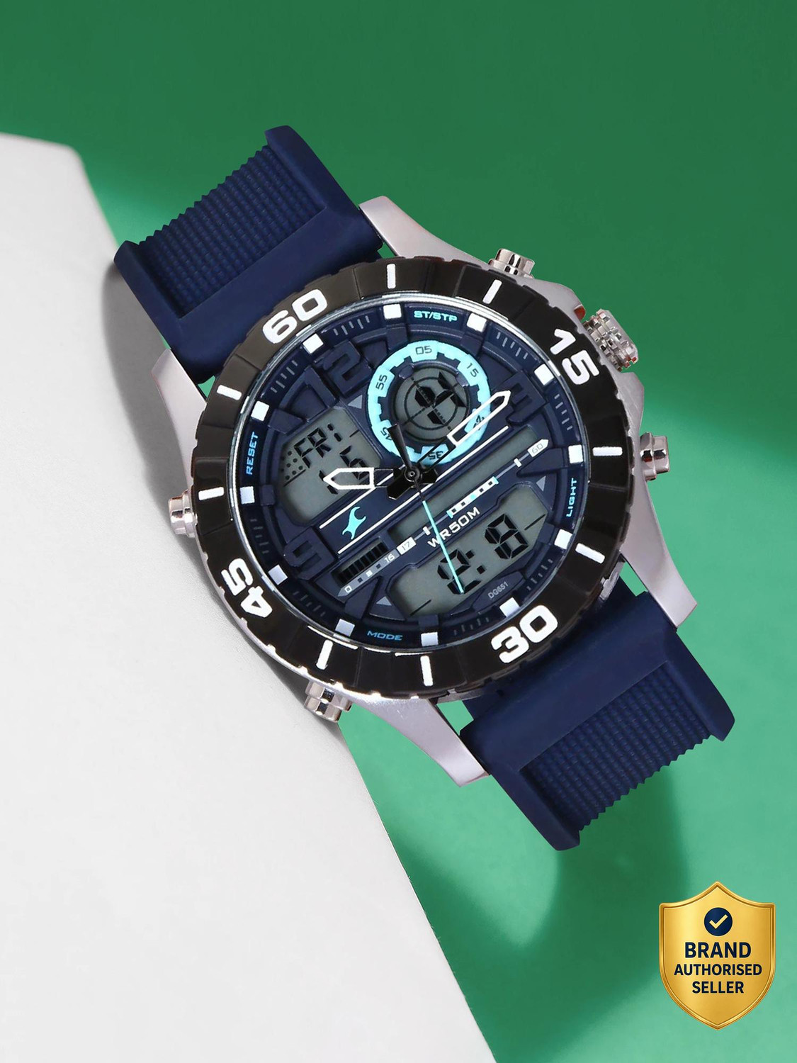 NN38035SP02 Analog-Digital Watch - For Men