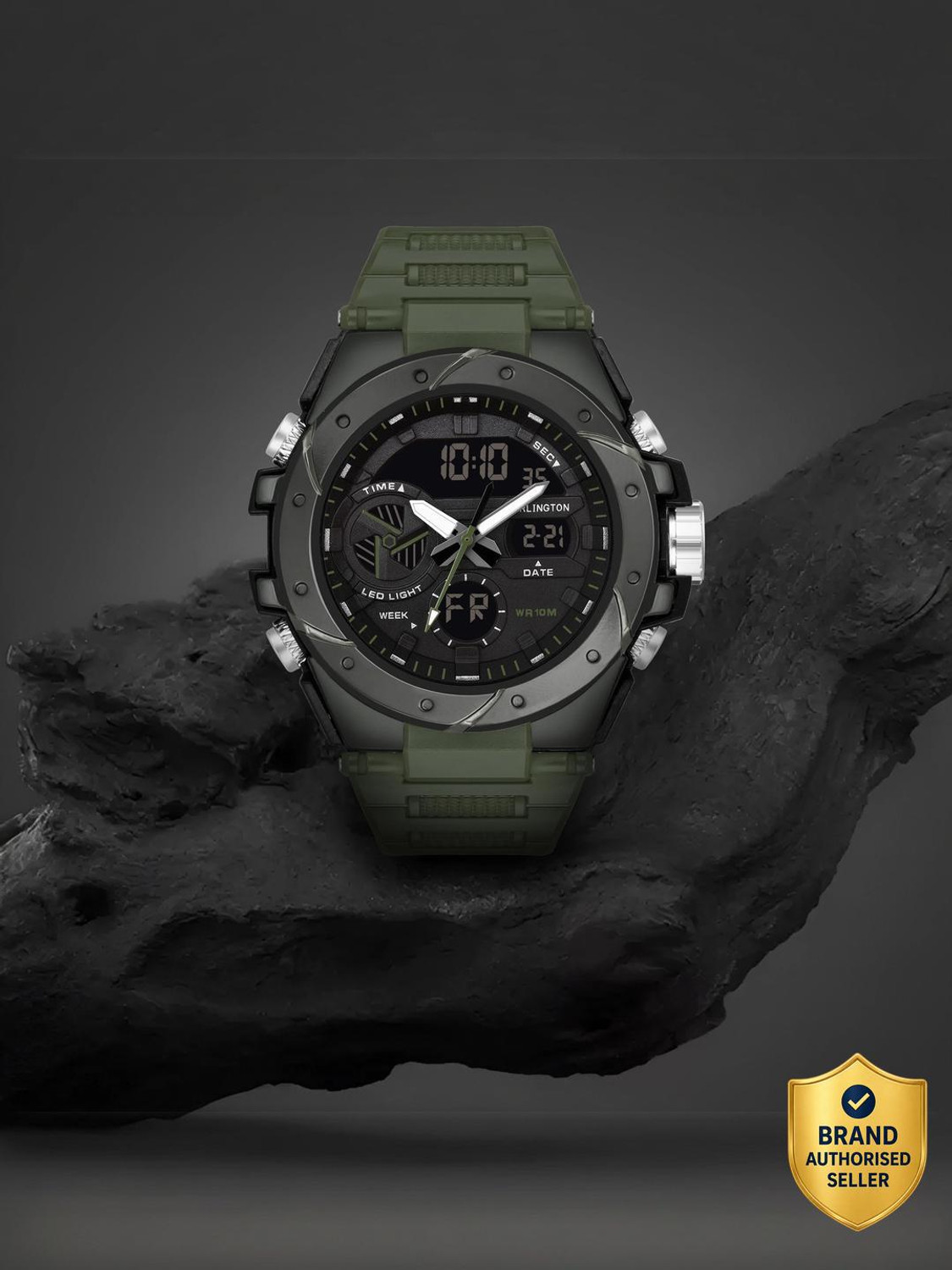 Carlington CT 9140 Green Endurance Series Analog-Digital Watch - For Men