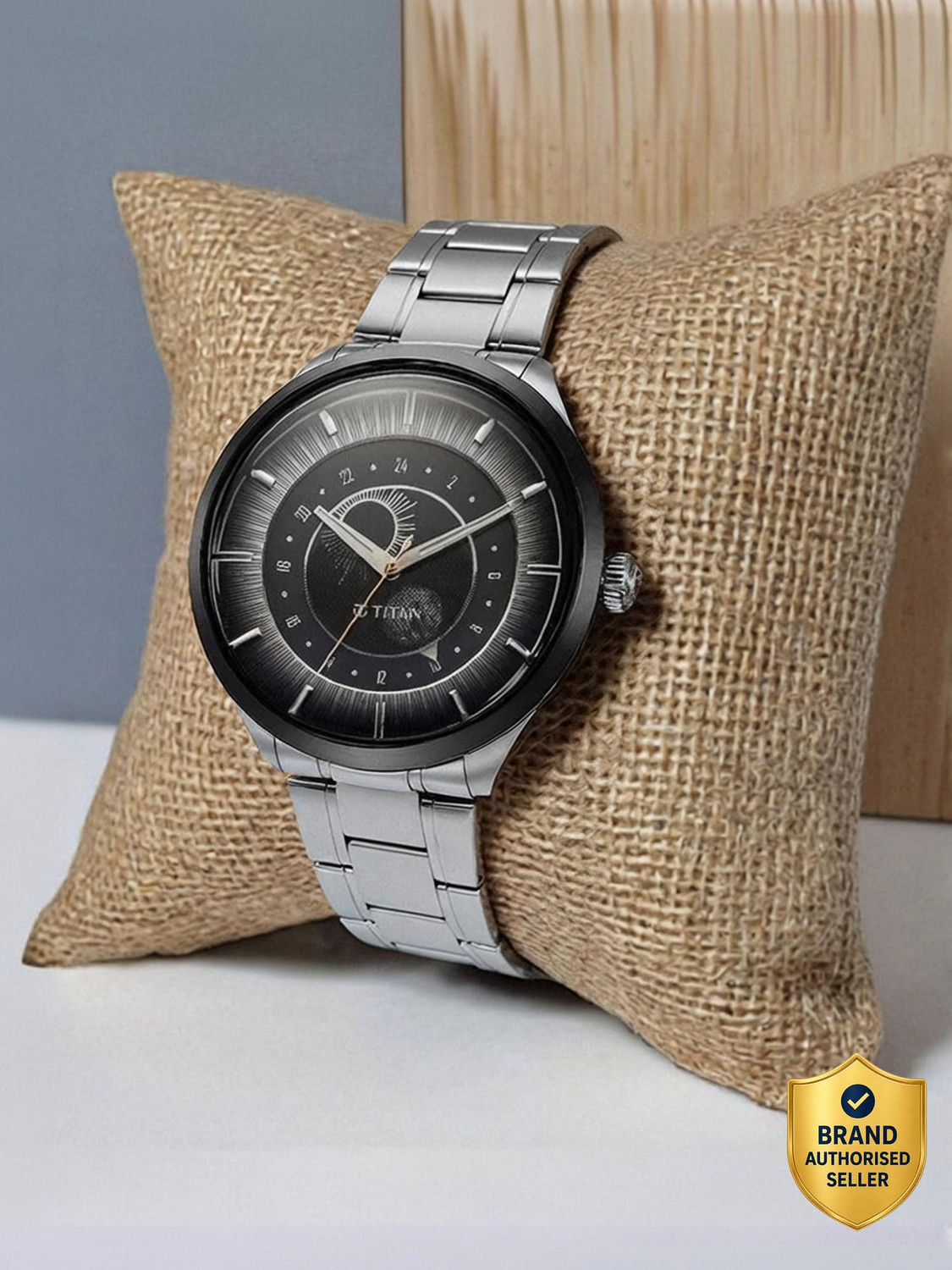 Titan Regallia Regalia Stellar 2 Grey Dial Stainless Steel Strap Analog Watch - For Men