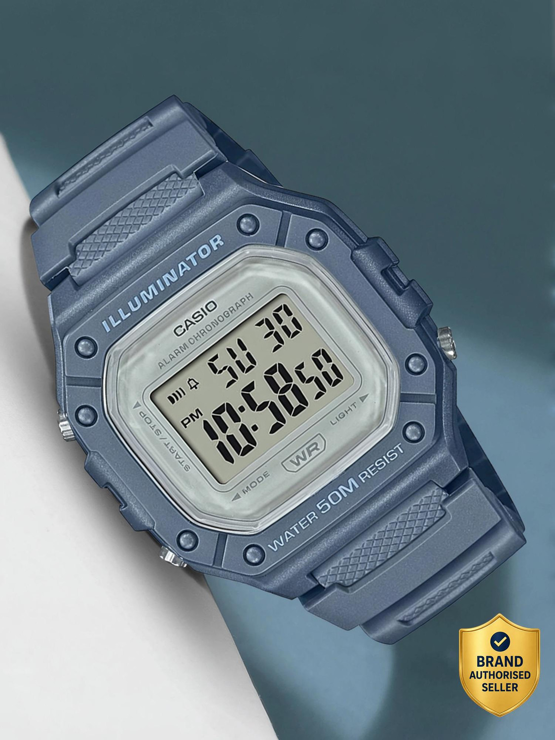 CASIO W-218HC-2AVDF Youth Digital Watch - For Men & Women