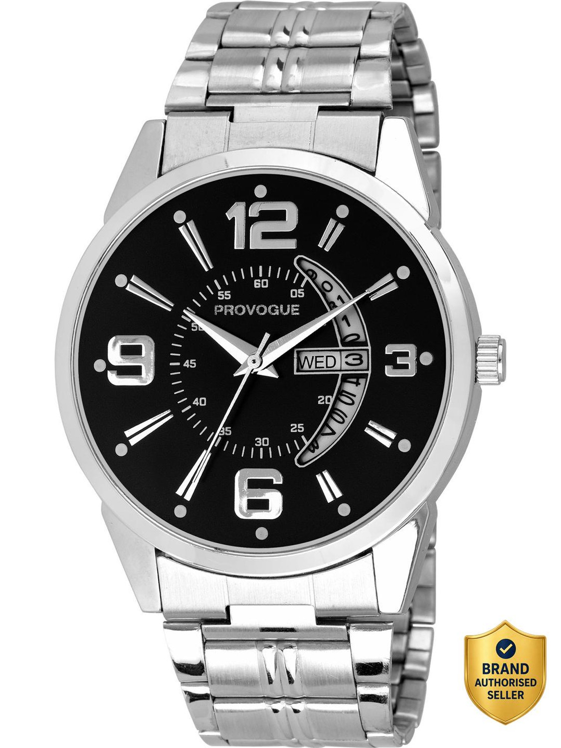 PROVOGUE Basic Analog Watch for Men with Day and Date Display Basic Analog Watch for Men with Day and Date Display Analog Watch  - For Men