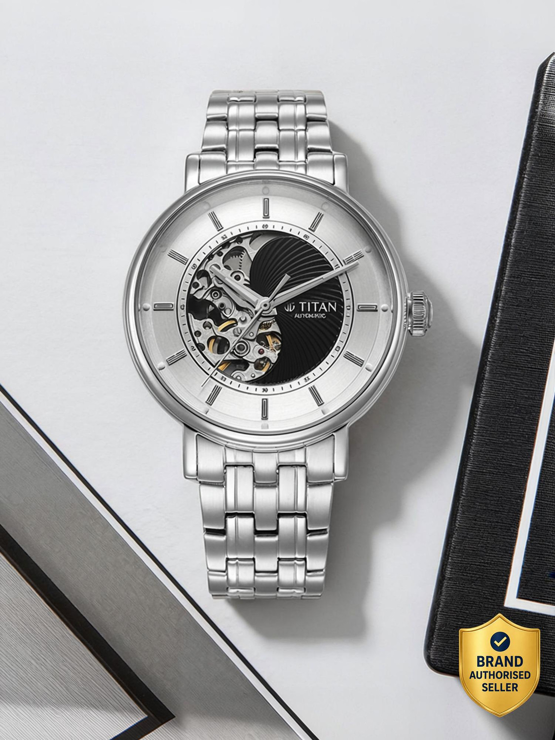 Titan Ying Yang Titan Automatic Analog Watch - For Men
