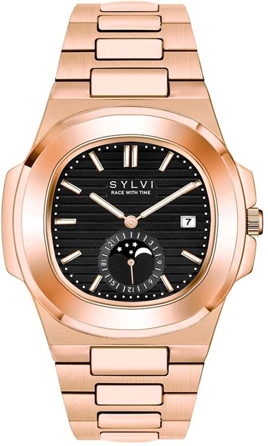 Image of Sylvi Analog Watch - For Men Analog Silver Stainless Steel Strap Watch for Men