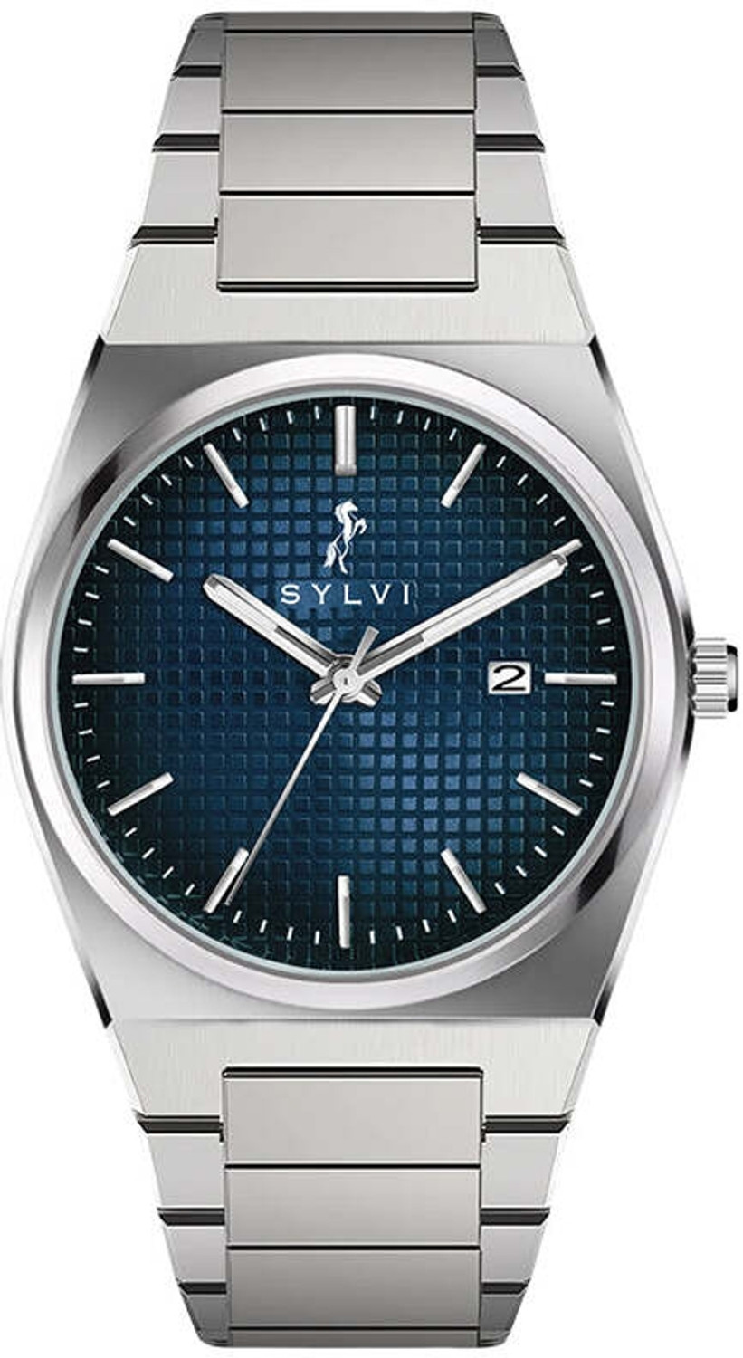 Image of Sylvi Analog Watch - For Men Analog Silver Stainless Steel Strap Watch for Men