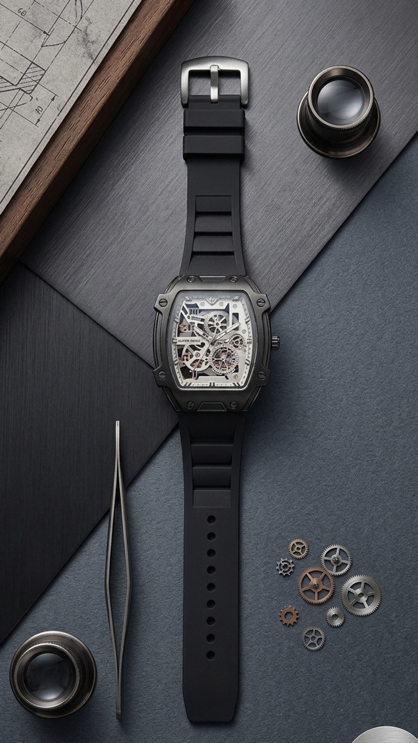 Image of Fancytown Fommy watch Analog Watch - For Men Black premium phantom watch