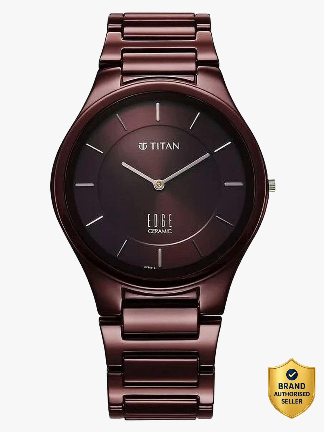 Titan Titan Wine Edge Ceramic Quartz Analog Maroon Dial Ceramic Strap Watch For Men / Analog Watch - For Men