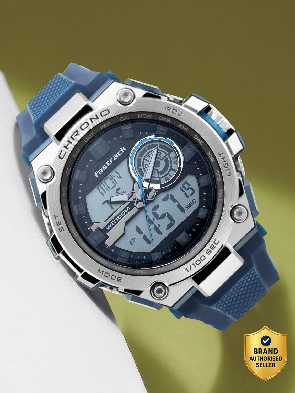 NN38055PP01 Mean Machines Analog-Digital Watch - For Men