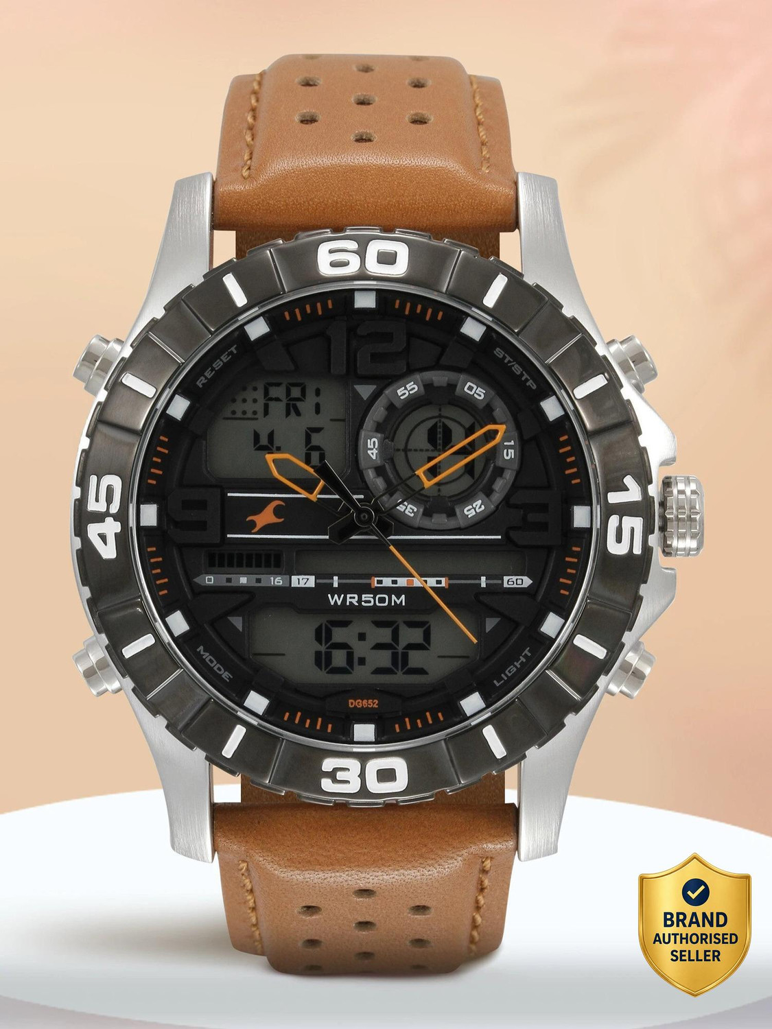 NN38035SL04 Analog-Digital Watch  - For Men