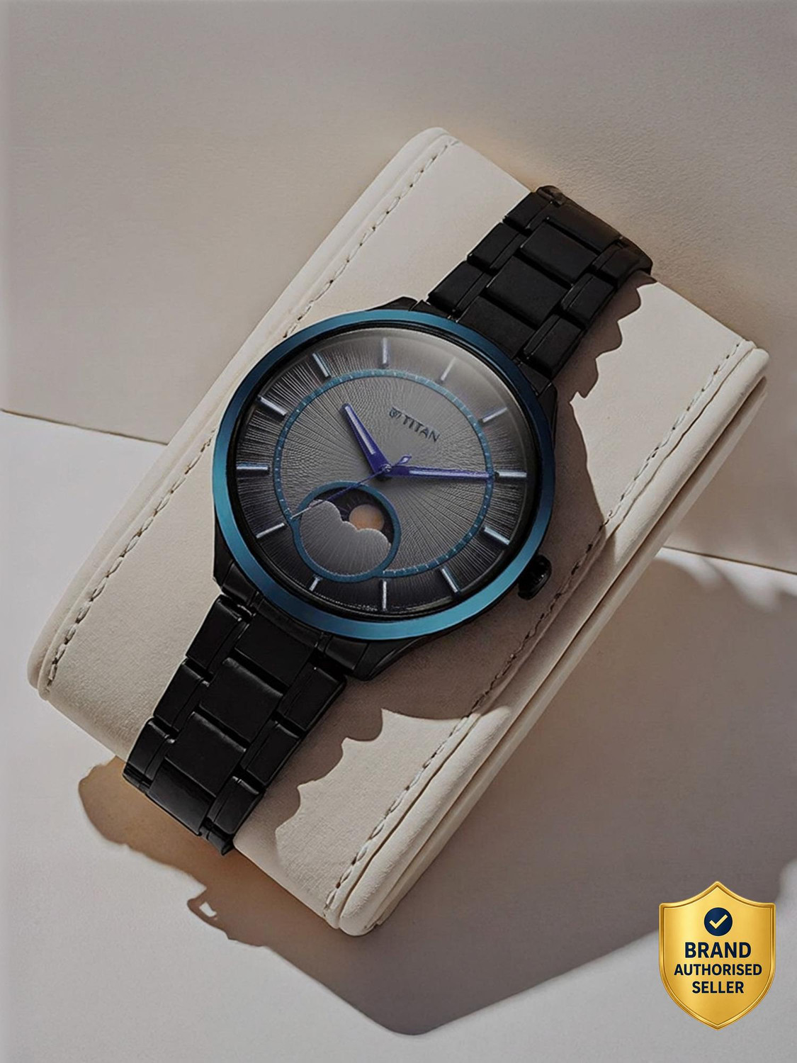 Titan Regallia Regalia Stellar 2 Grey Dial Stainless Steel Strap Analog Watch - For Men