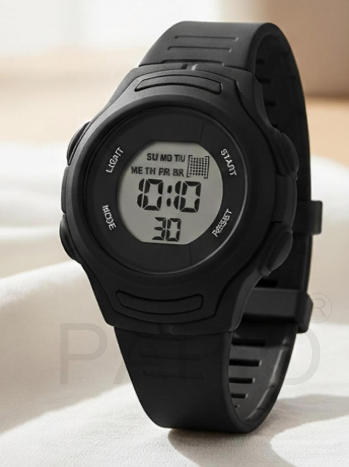 Image of Likezora Classic Black Digital Sports Watch with Alarm, Day-Date Display & 12 /24H Boys Digital Watch - For Boys & Girls SPRT-DIGI-1130-BLK