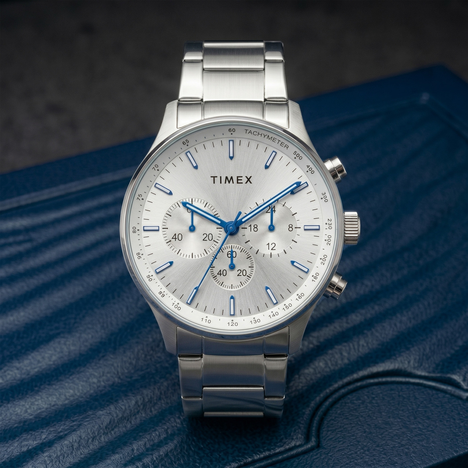 Timex Chronograph Silver Dial Analog Watch for Men - ₹3649