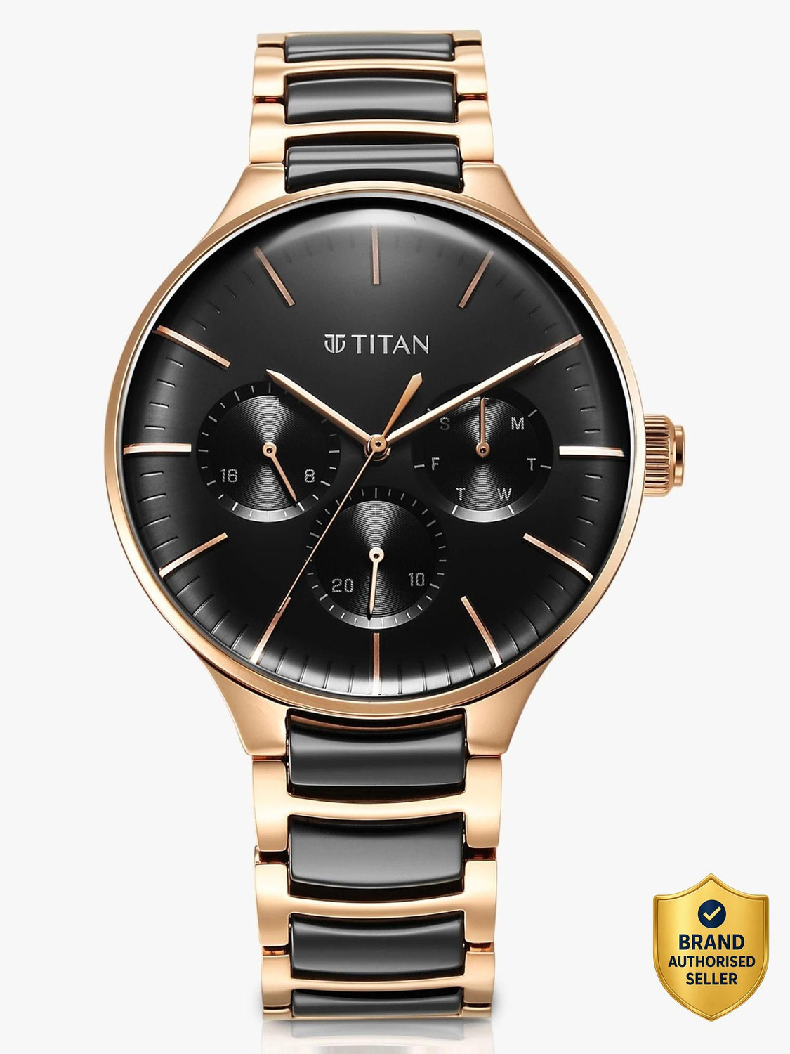 Titan Titan Ceramic Fusion Analog Watch - For Men