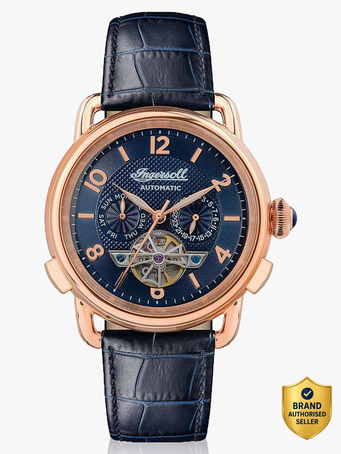 Ingersoll I00902B Automatic Blue Dial With Lifetime Warranty Analog Watch - For Men