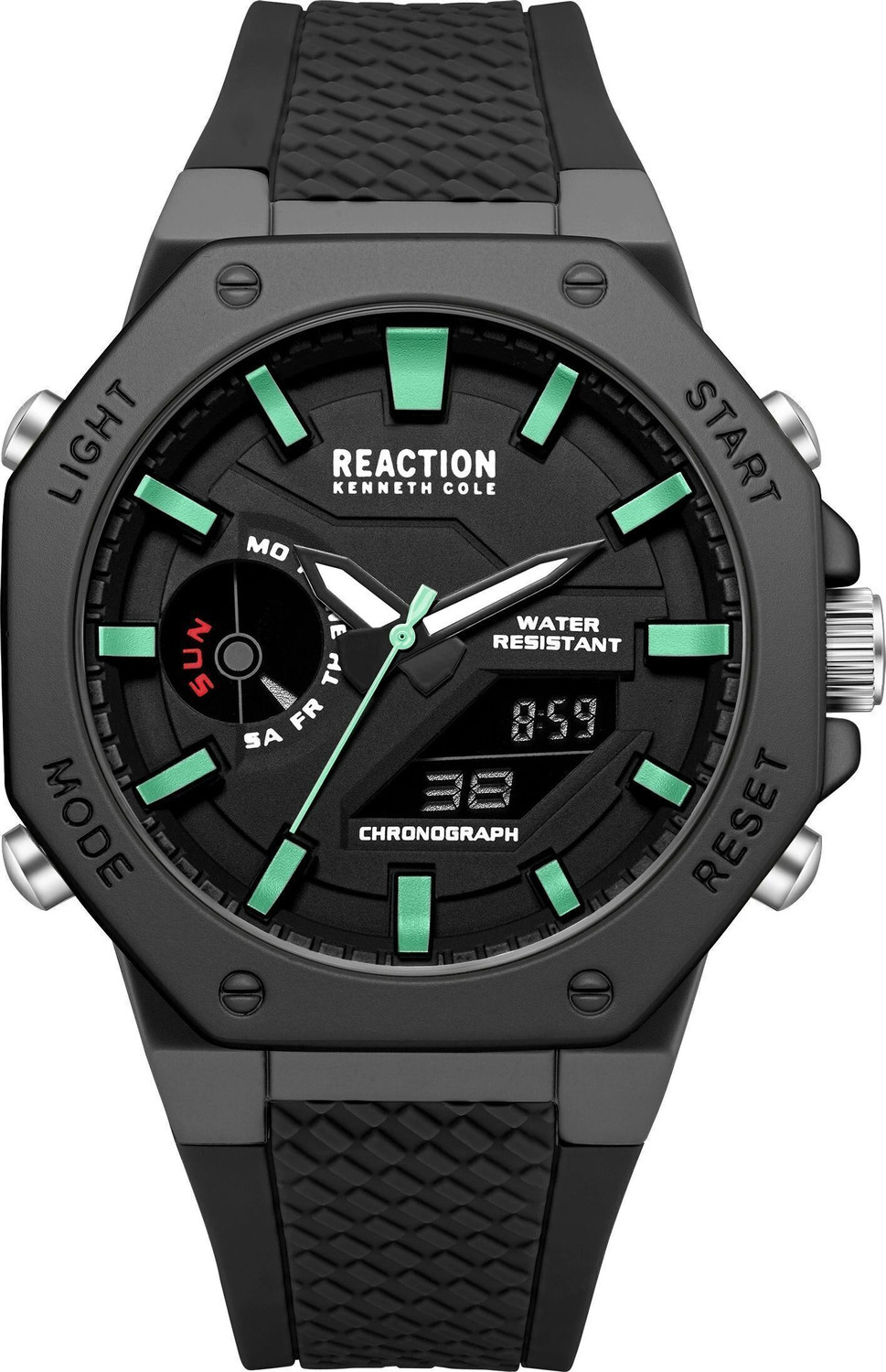 Kenneth Cole Reaction Black Octagon Watch for Men – ₹5,012