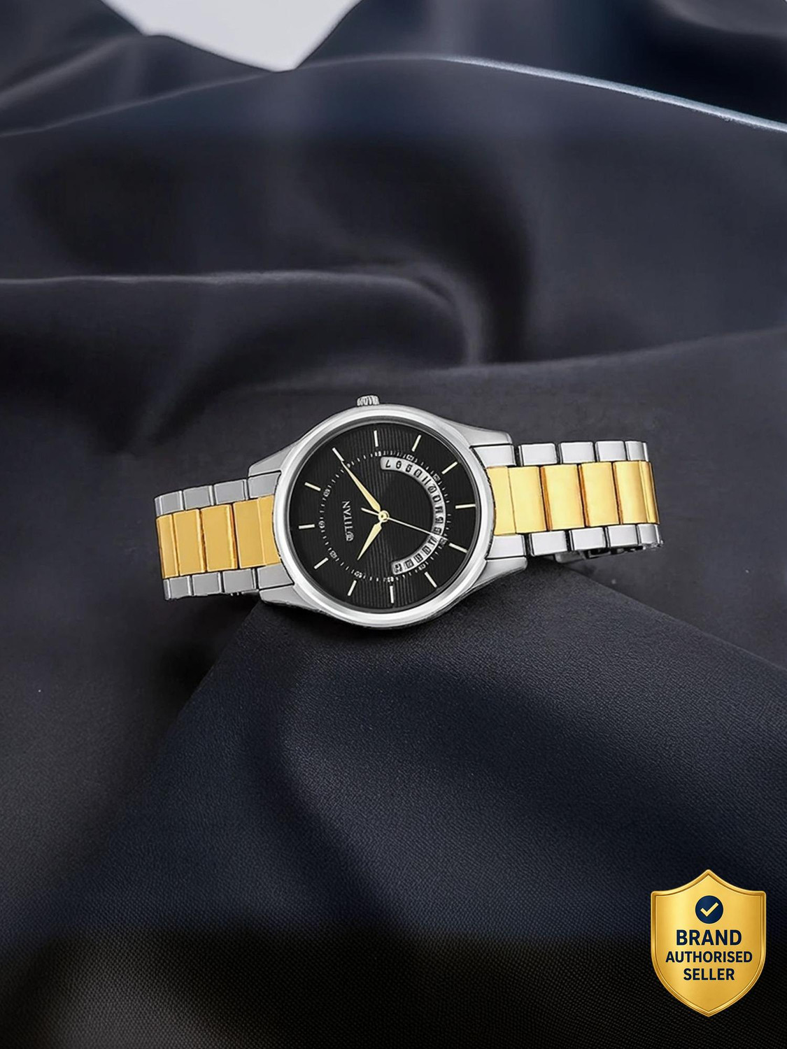 Titan 1713BM02 Gents Karishma Analog Watch  - For Men