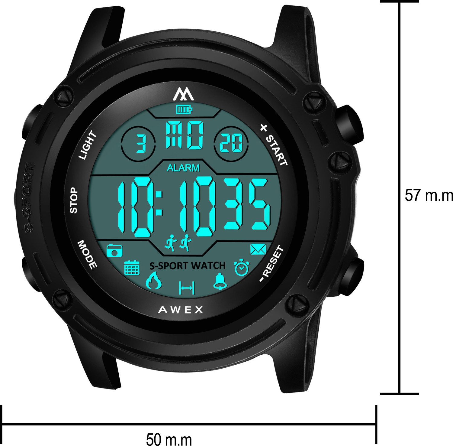 Image of AWEX Aw 1002 Colletion By Awex Hybrid Smartwatch Watch - For Men
