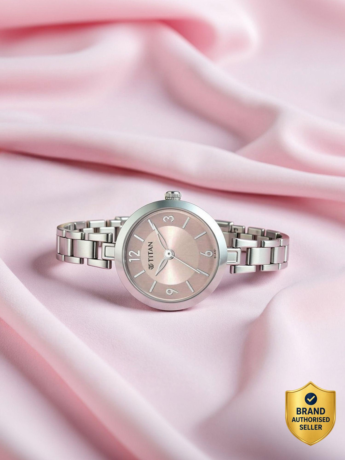Image of Fastrack Vyb Seeker Quartz Lilac Dial Silver Alloy Strap Analog Watch - For Women FV60134SM01W