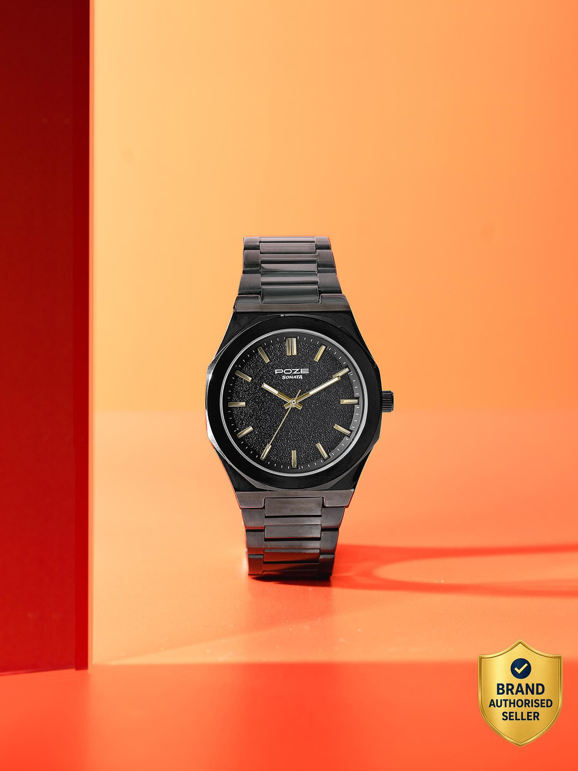 SONATA drop 5 from Poze drop 5 from Poze Quartz Black Dial Analog Watc