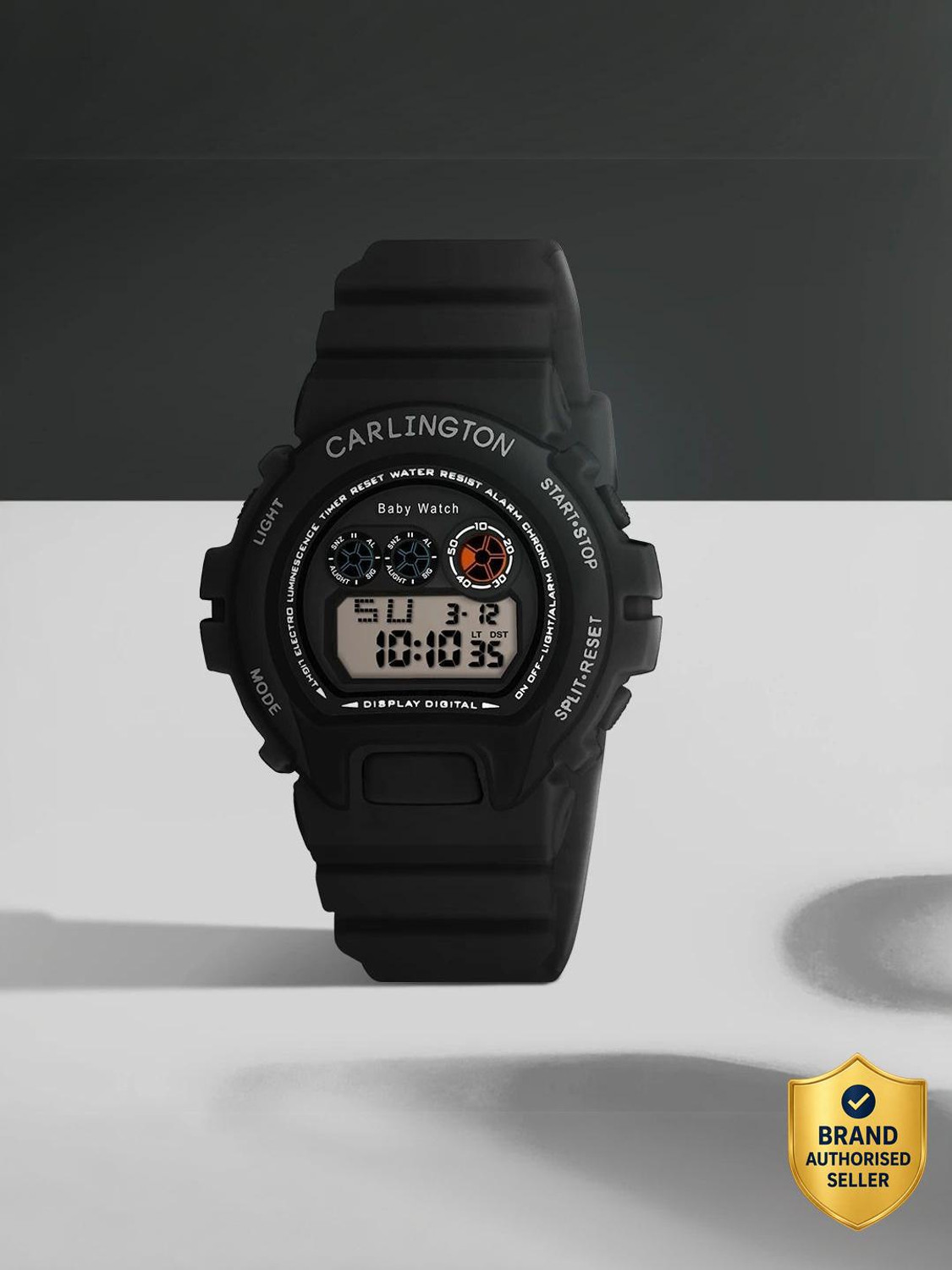 Image of Likezora Classic Black Digital Sports Watch with Alarm, Day-Date Display & 12 /24H Boys Digital Watch - For Boys & Girls SPRT-DIGI-1130-BLK