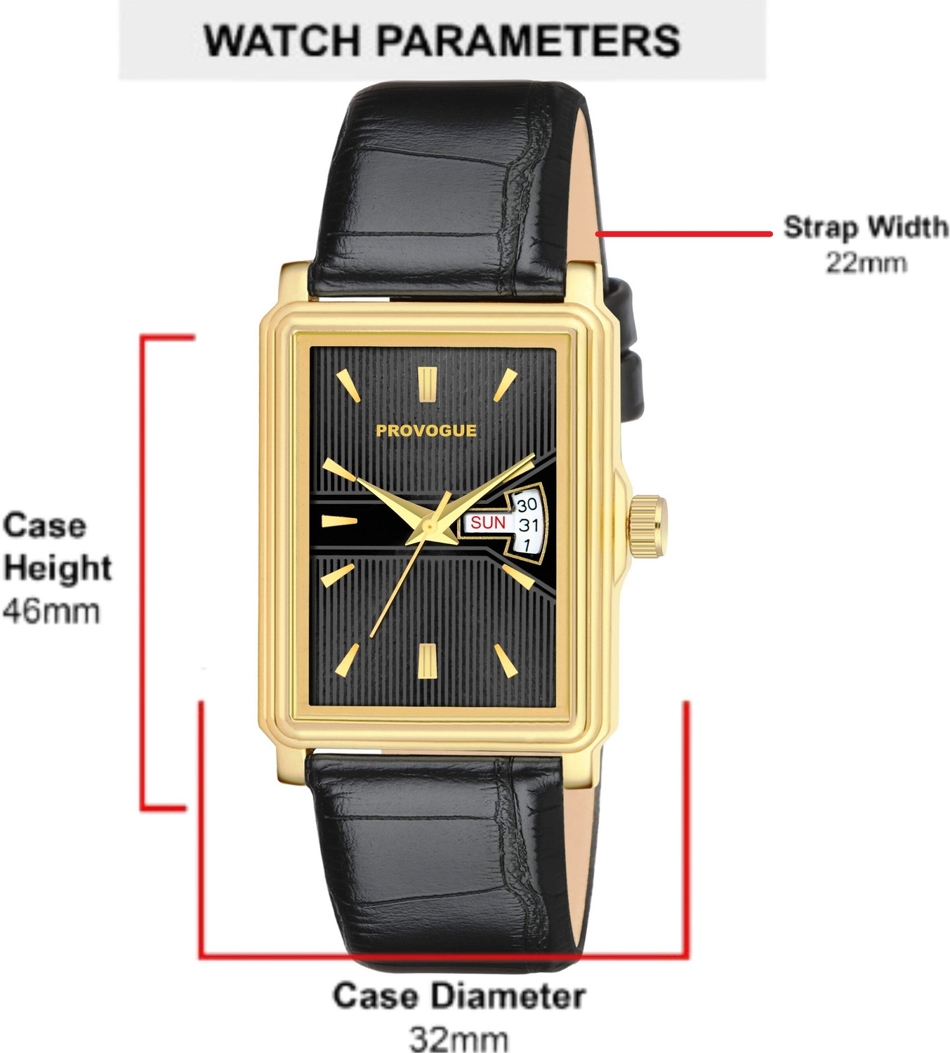 Image of PROVOGUE Day and Date Display Premium Analog Watch - For Men PRV-LS-Premium