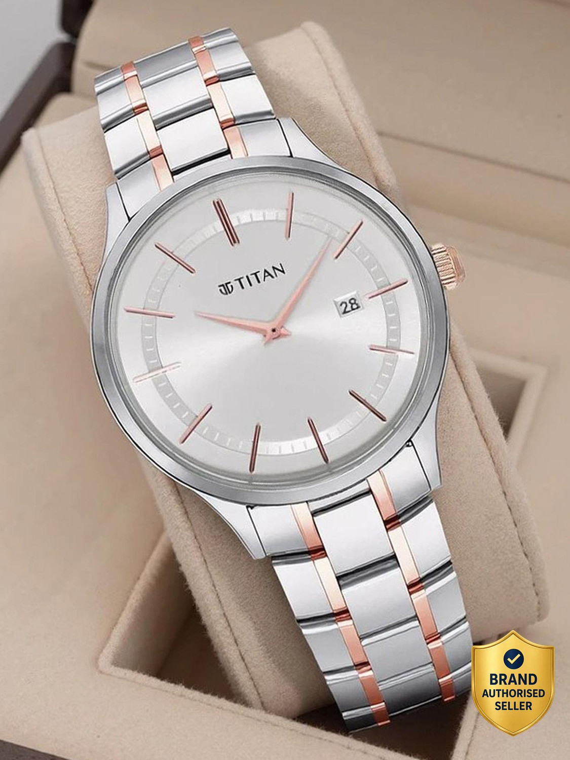Titan NQ90142KM01 Classique Slim Analog Watch - For Men