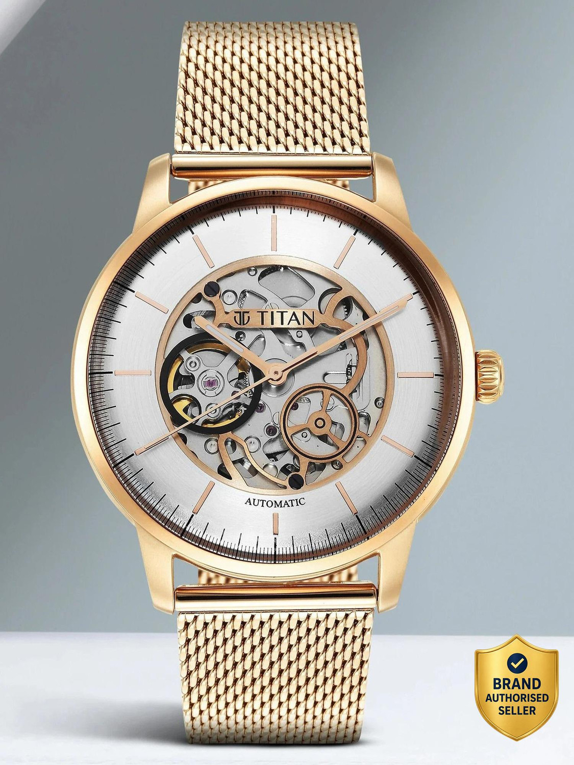 Titan 90110WM01 Titan Mechanical Analog Watch  - For Men