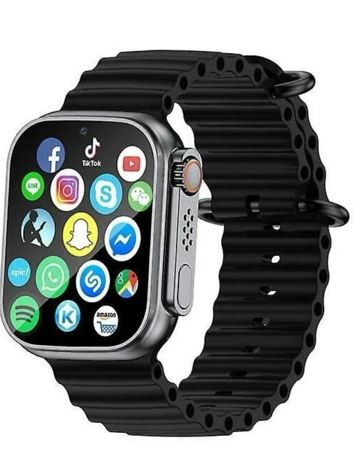 Image of Lastpoint 4G Camera and Sim Card Support watch Smartwatch (Red Strap, free)
