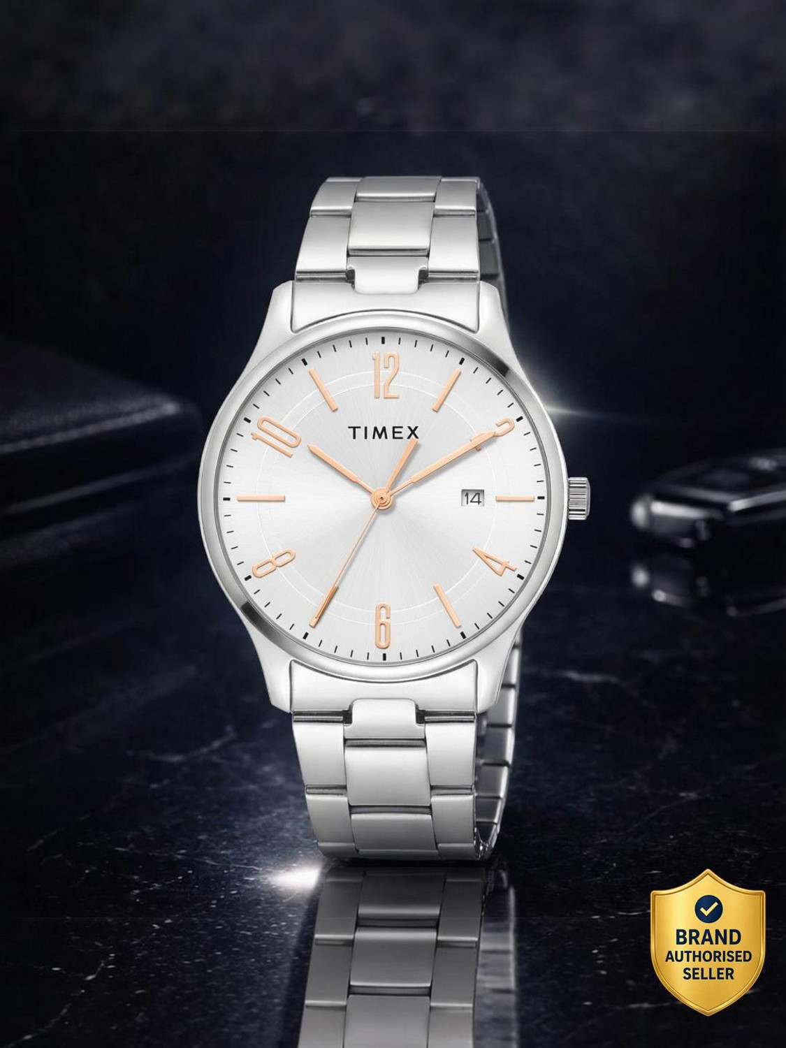 Silver Date Dial Analog Watch - For Men TWEG359SMU04T