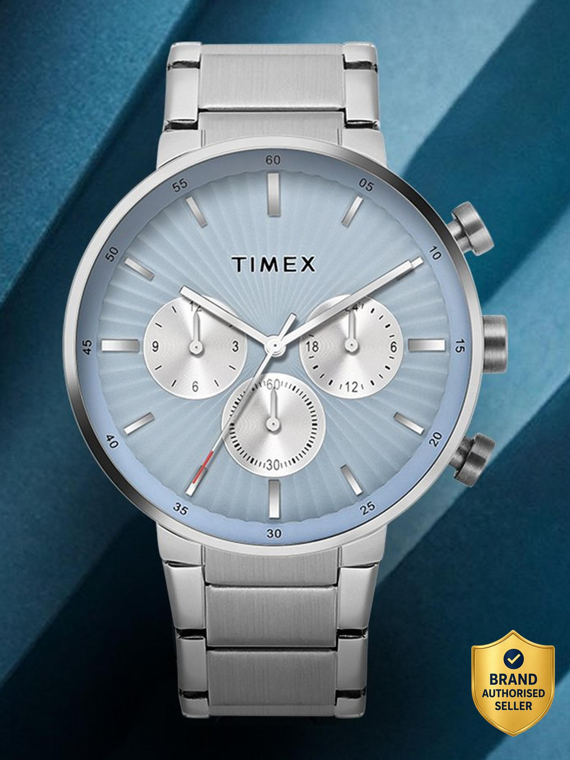 TIMEX Dual Time Multifunction, Blue Dial Analog Watch - For Men