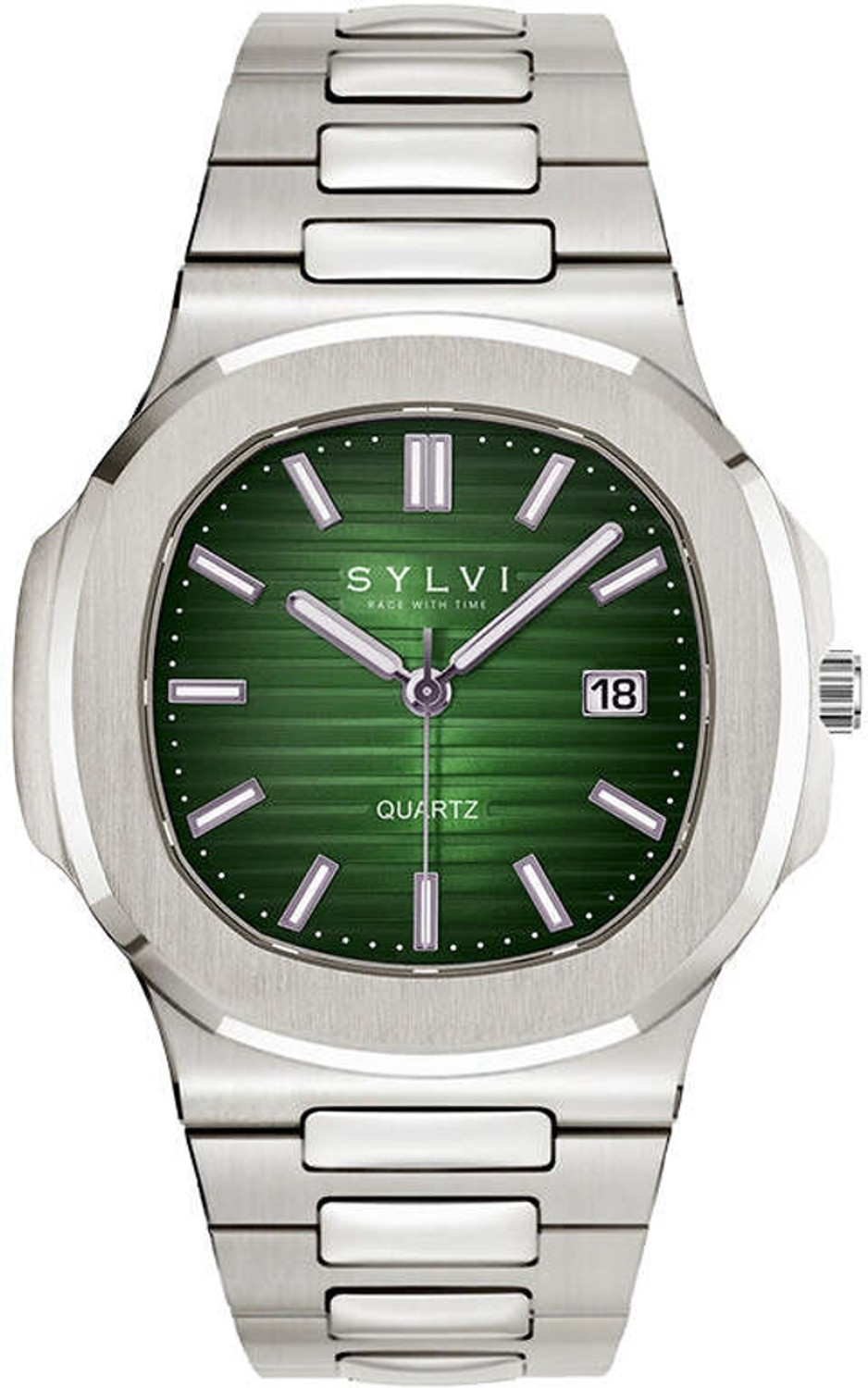 Image of Sylvi Analog Watch - For Men Analog Silver Stainless Steel Strap Watch for Men