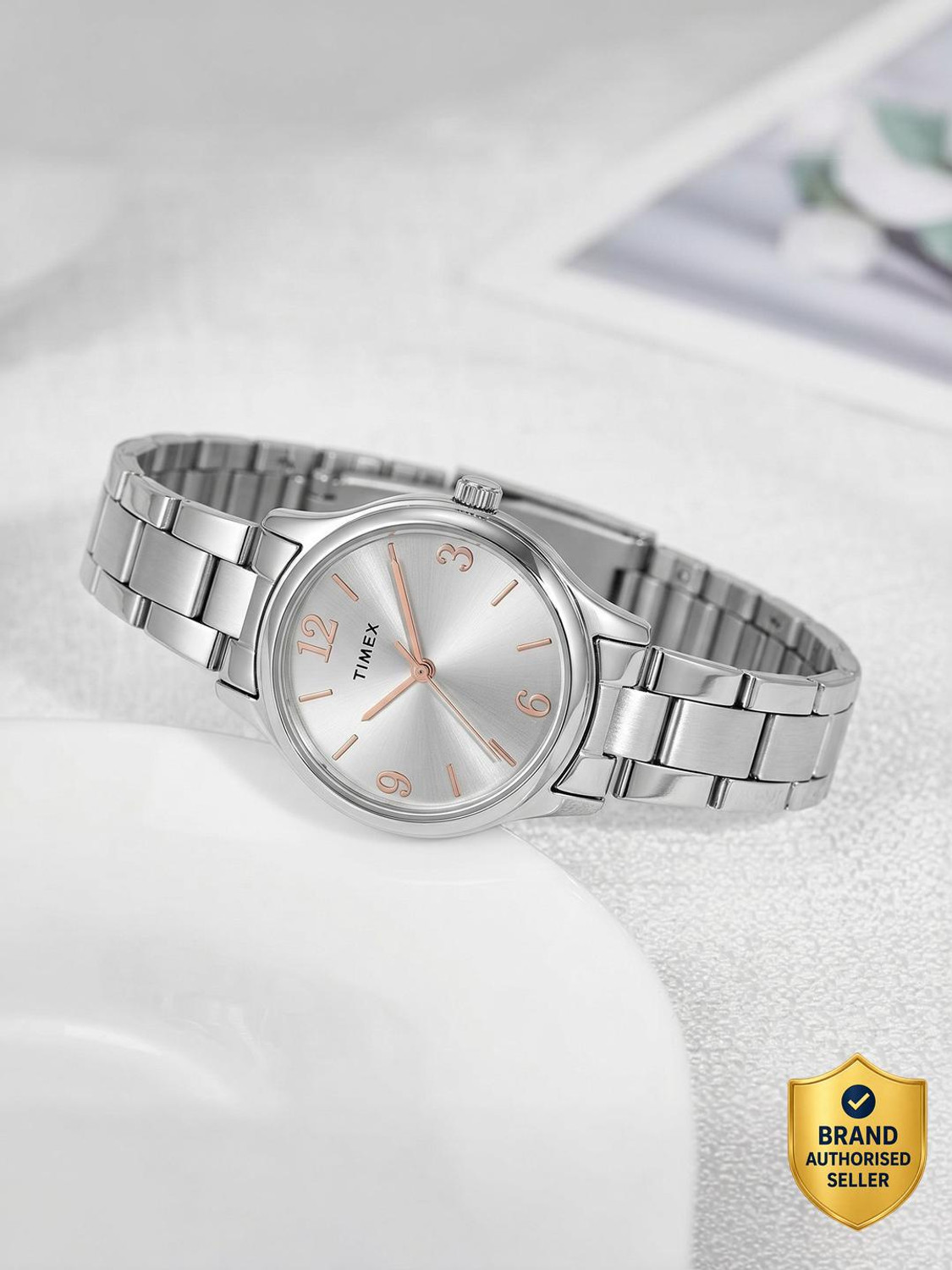 Image of Fastrack Vyb Seeker Quartz Lilac Dial Silver Alloy Strap Analog Watch - For Women FV60134SM01W