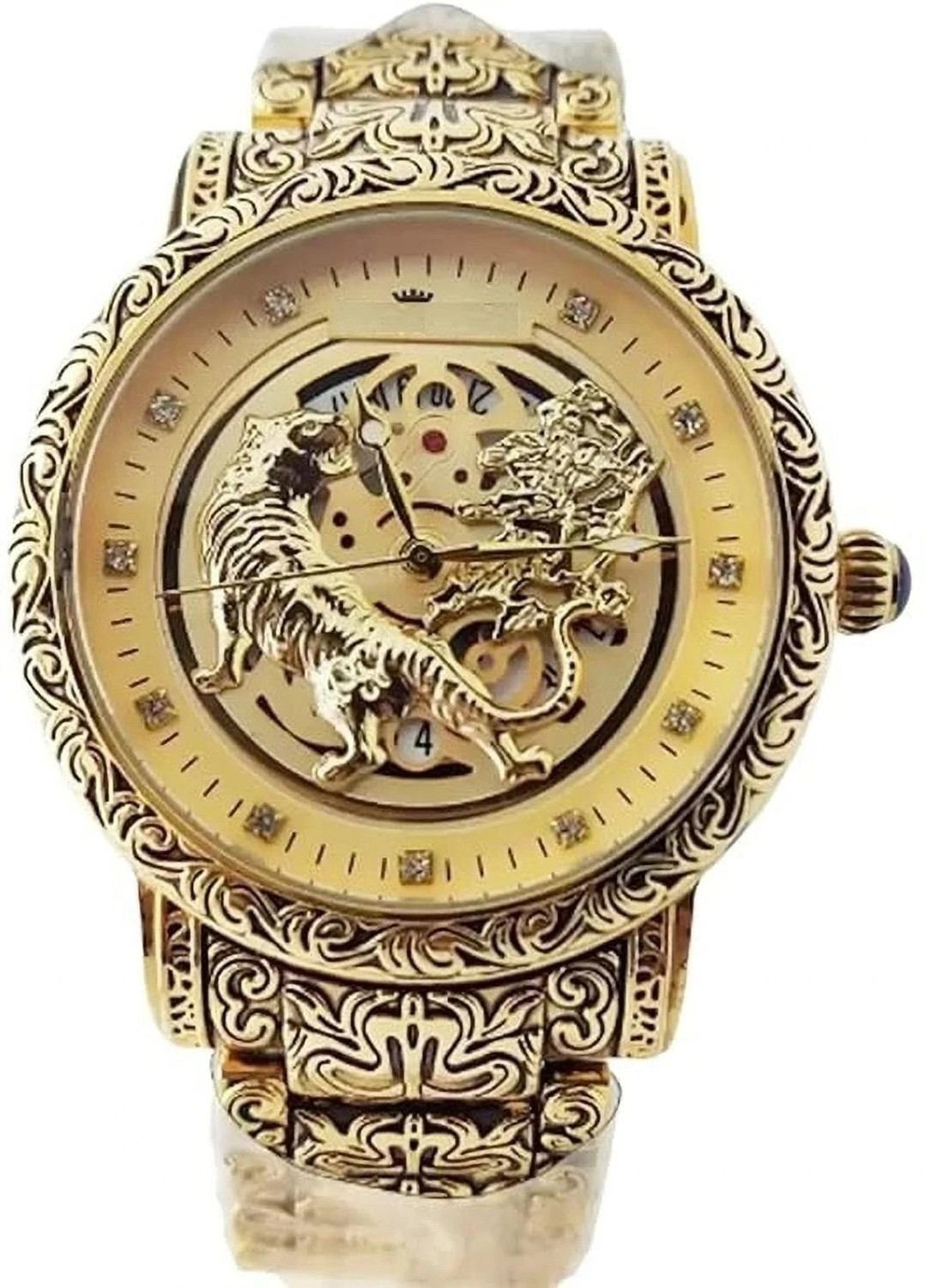 Image of paltinum Elegant Women's Designer Watch with Grey Stylish Dial Analog-Digital Watch - For Men Premium Shock-Resistant Analog Digital Men's Sport Watch with Steel Bezel Design