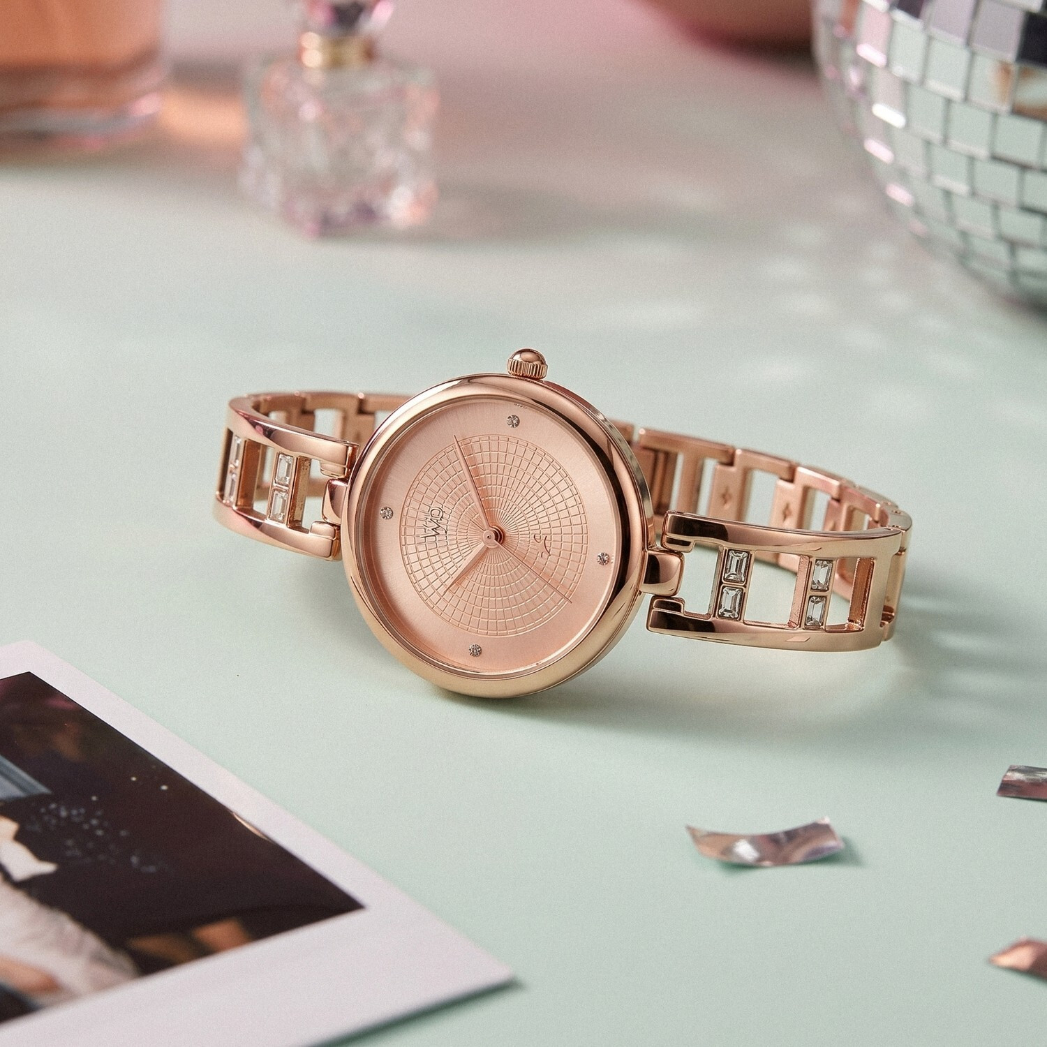 Image of Fastrack Vyb Seeker Quartz Lilac Dial Silver Alloy Strap Analog Watch - For Women FV60134SM01W