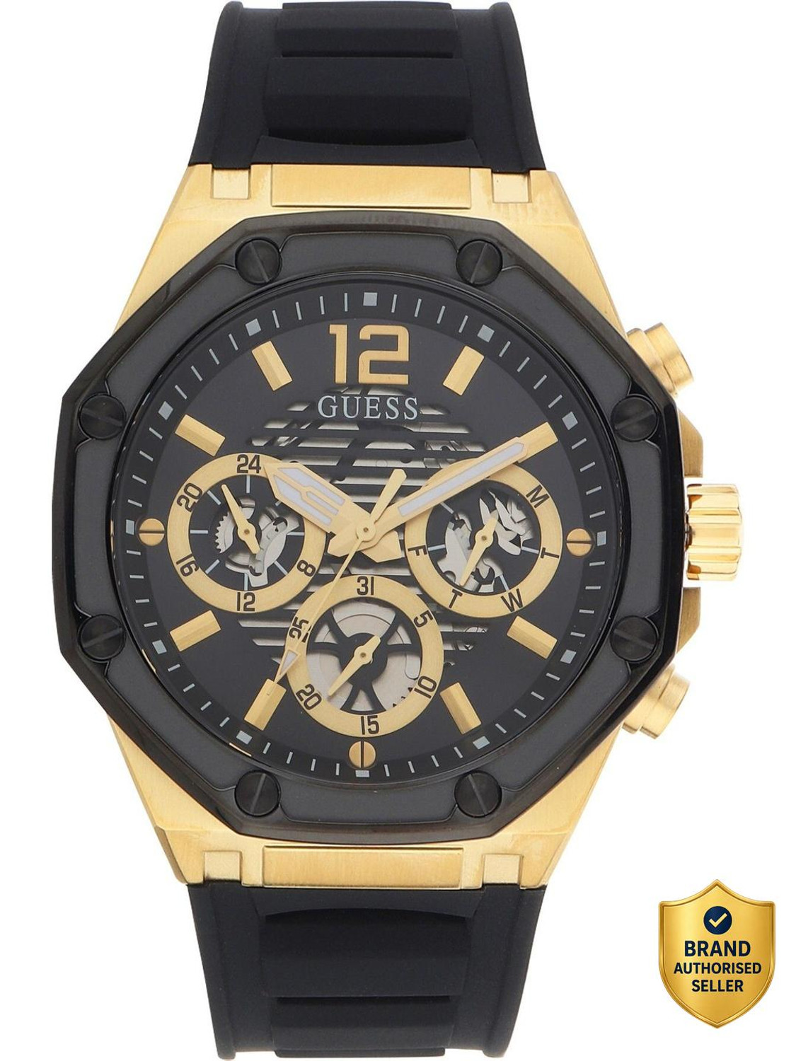 GUESS Men Black-GW0263G1 Analog Watch  - For Men