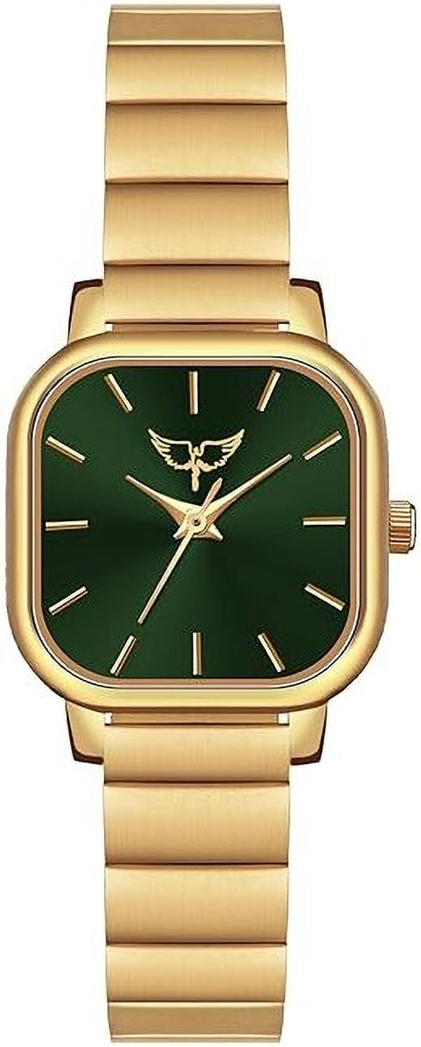 Image of TheHotPickz Vintage Watch Analog Watch - For Women Vintage Gold Chain Strap Women's Watch with Green Dial