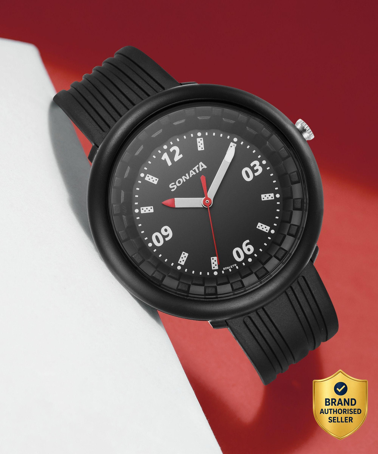 SONATA 77121PP05W Analog Watch - For Men