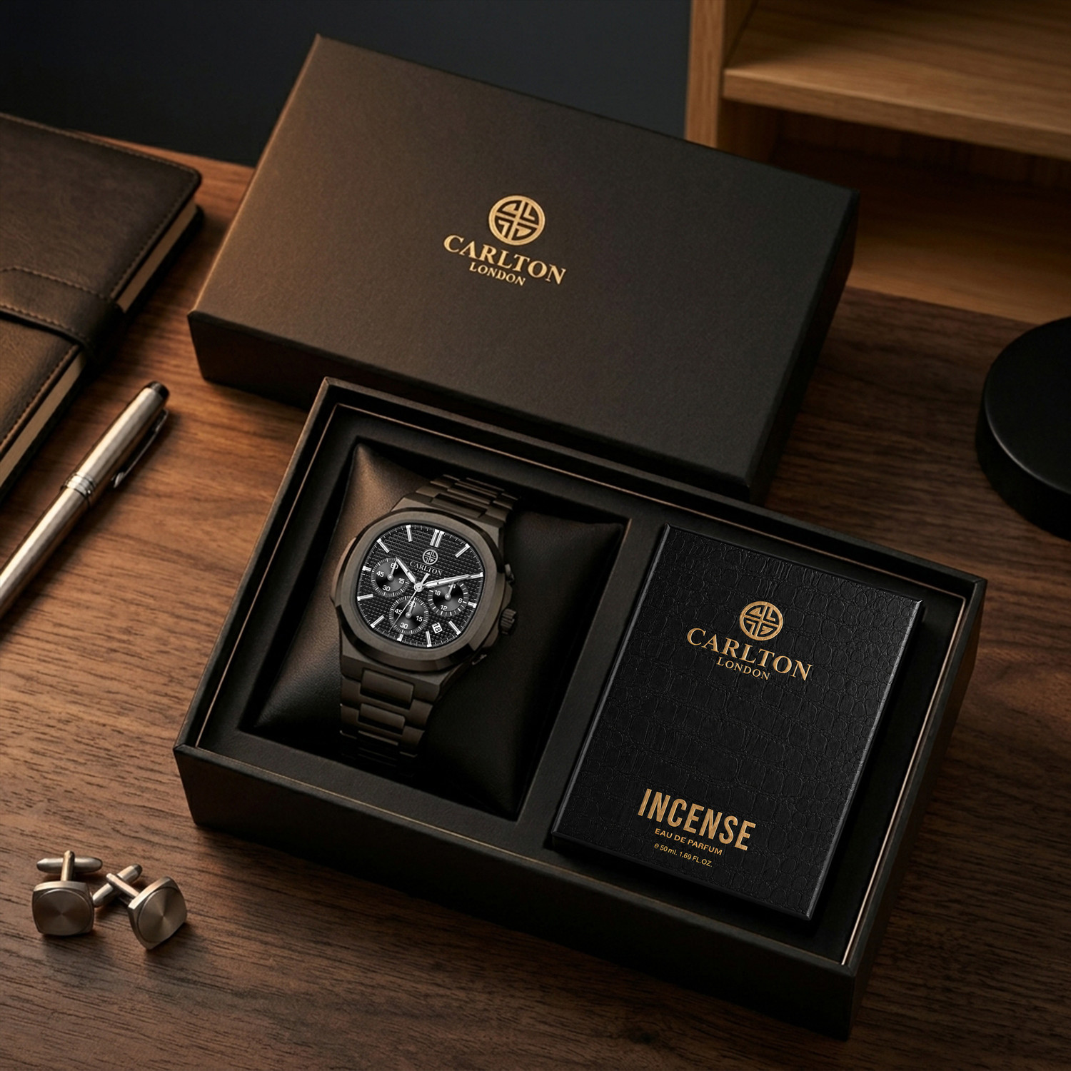carlton london parker analog watch men