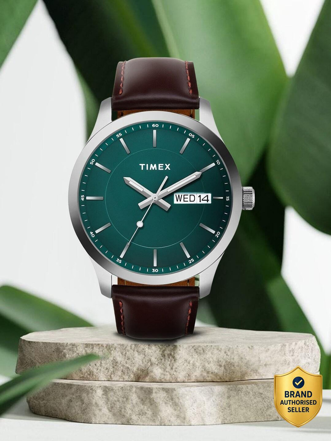TIMEX Day-Date, Green Dial Analog Watch - For Men